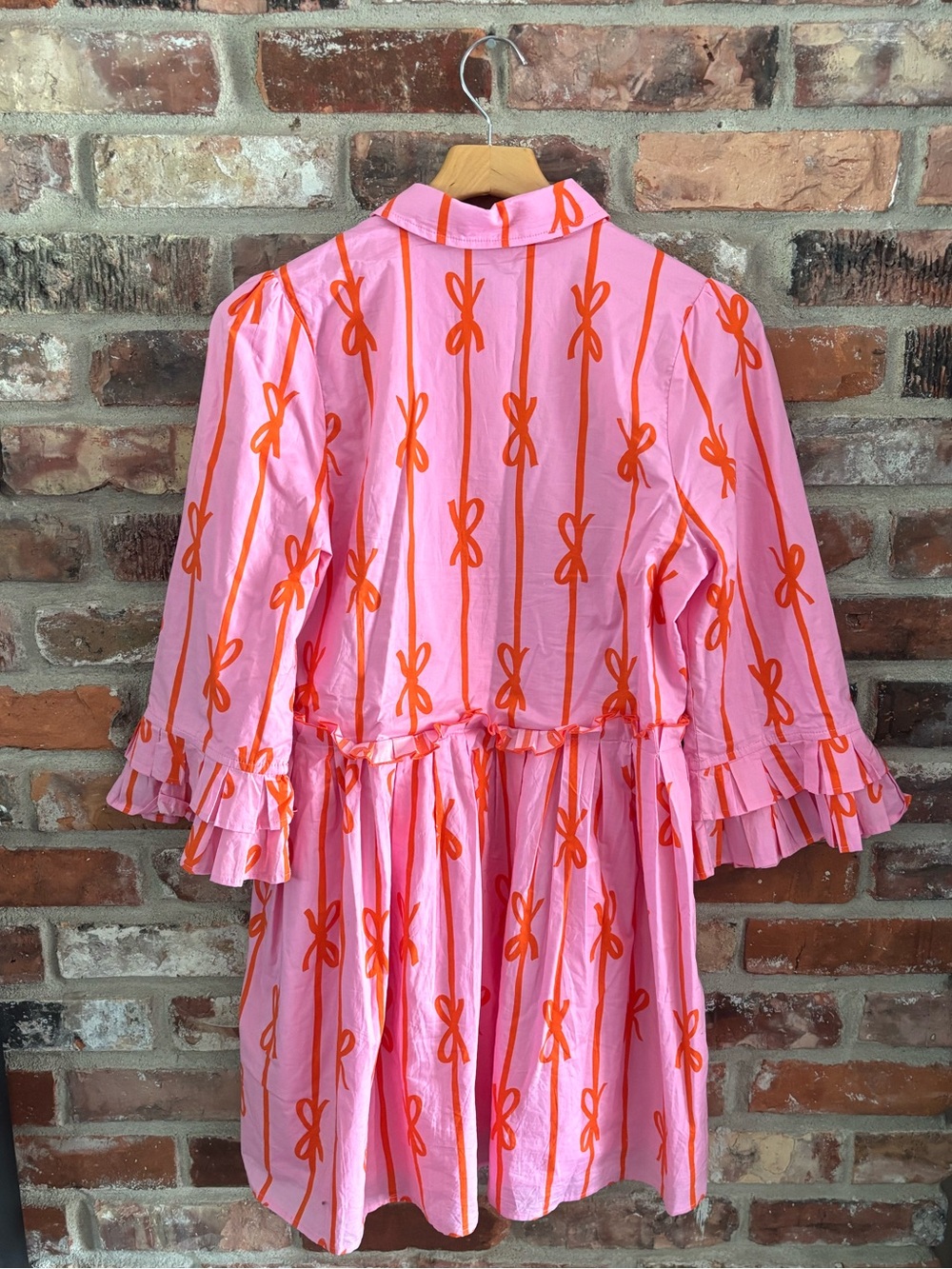 Ivy City Co Pink Cotton Bowie Shirt Dress, S - Picture 5 of 9